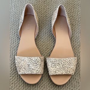 J Crew animal print sandals